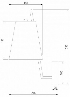 Бра Eurosvet Topanga 60173/1 латунь в Заречном - zarechnyy.mebel24.online | фото 5