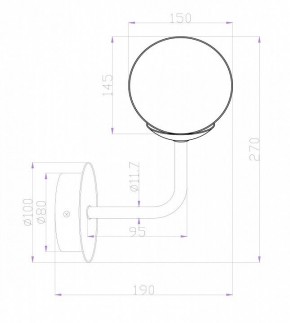 Бра Maytoni Erich MOD221-WL-01-N в Заречном - zarechnyy.mebel24.online | фото 3