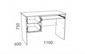 Детская Фанк Стол для компьютера НМ 009.19-05 М2 в Заречном - zarechnyy.mebel24.online | фото 3
