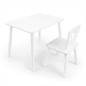 Детский комплект стол и стул «Корона» Rolti Baby (белый/белый, массив березы/мдф) в Заречном - zarechnyy.mebel24.online | фото