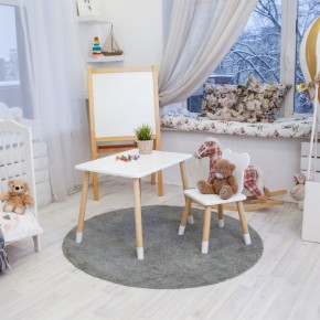 Детский комплект стол и стул «Мишка» Rolti Baby (белый/береза, массив березы/мдф) в Заречном - zarechnyy.mebel24.online | фото 6