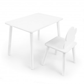 Детский комплект стол и стул «Облачко» Rolti Baby (белый/белый, массив березы/мдф) в Заречном - zarechnyy.mebel24.online | фото