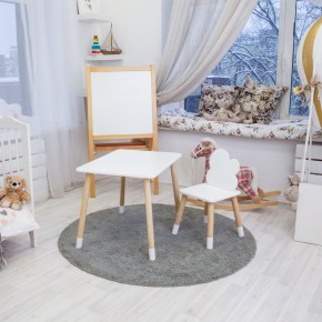 Детский комплект стол и стул «Облачко» Rolti Baby (белый/береза, массив березы/мдф) в Заречном - zarechnyy.mebel24.online | фото 4