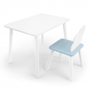 Детский комплект стол и стул «Облачко» Rolti Baby (белый/голубой, массив березы/мдф) в Заречном - zarechnyy.mebel24.online | фото