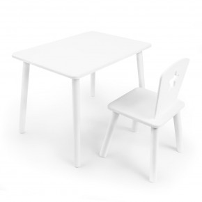 Детский комплект стол и стул «Звезда» Rolti Baby (белый/белый, массив березы/мдф) в Заречном - zarechnyy.mebel24.online | фото