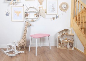 Детский стол Rolti Baby «Облачко»  (розовый/белый, массив березы/мдф) в Заречном - zarechnyy.mebel24.online | фото
