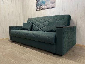 Диван Престиж-15 (НПБ+МДФ) велюр Sensey bottle green в Заречном - zarechnyy.mebel24.online | фото