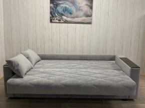 Диван Престиж-15 (НПБ+МДФ) велюр Sensey silver в Заречном - zarechnyy.mebel24.online | фото 3