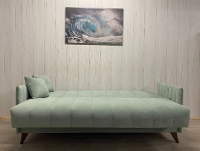 Диван Престиж-3 (НПБ) велюр Sensey mist green в Заречном - zarechnyy.mebel24.online | фото 3