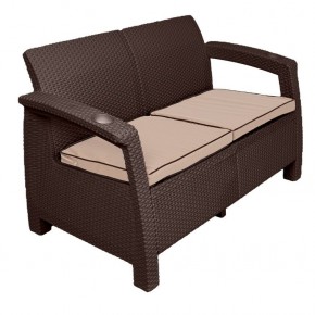 Диван Yalta Premium Sofa 2 Set (Ялта) шоколадный (+подушки под спину) в Заречном - zarechnyy.mebel24.online | фото 2