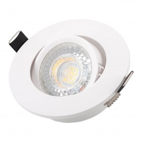 DK3020-WH Встраиваемый светильник, IP 20, 10 Вт, GU5.3, LED, белый, пластик в Заречном - zarechnyy.mebel24.online | фото 2