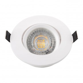 DK3020-WH Встраиваемый светильник, IP 20, 10 Вт, GU5.3, LED, белый, пластик в Заречном - zarechnyy.mebel24.online | фото 4