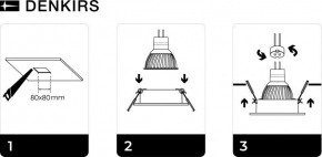 DK3021-WH Встраиваемый светильник, IP 20, 10 Вт, GU5.3, LED, белый, пластик в Заречном - zarechnyy.mebel24.online | фото 5
