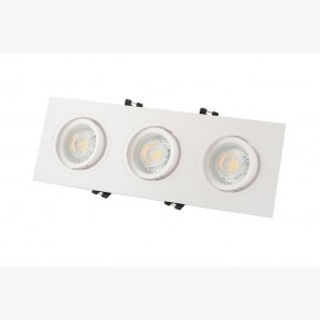 DK3023-WH Встраиваемый светильник, IP 20, 10 Вт, GU5.3, LED, белый, пластик в Заречном - zarechnyy.mebel24.online | фото 3