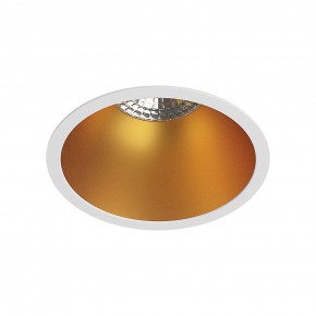DK3026-WG Встраиваемый светильник, IP 20, 10 Вт, GU5.3, LED, белый/золотой, пластик в Заречном - zarechnyy.mebel24.online | фото 1