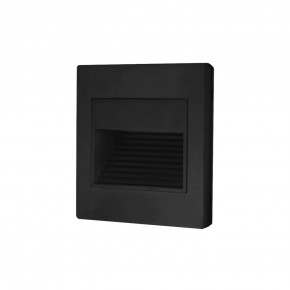DK3050-BK Светильник встраиваемый в стену, IP 20, LED 3000, 1 Вт, черный пластик в Заречном - zarechnyy.mebel24.online | фото