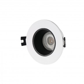 DK3061-WH+BK Встраиваемый светильник, IP 20, 10 Вт, GU5.3, LED, белый/черный, пластик в Заречном - zarechnyy.mebel24.online | фото 1
