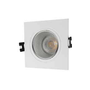 DK3071-WH+CH Встраиваемый светильник, IP 20, 10 Вт, GU5.3, LED, белый/хром, пластик в Заречном - zarechnyy.mebel24.online | фото