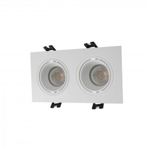 DK3072-WH Встраиваемый светильник, IP 20, 10 Вт, GU5.3, LED, белый/белый, пластик в Заречном - zarechnyy.mebel24.online | фото 1