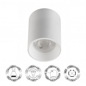 DK3110-WH Светильник накладной IP 20, 10 Вт, GU5.3, LED, белый, пластик в Заречном - zarechnyy.mebel24.online | фото 1