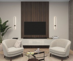DK5012-BK Бра 800 мм, 3000К, IP20, 7 Вт, черный, алюминий в Заречном - zarechnyy.mebel24.online | фото 3