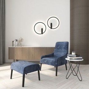 DK5035-BK Бра ROUND со светодиодом, IP20, 24W, 3000/4000/6500K, черный, алюминий в Заречном - zarechnyy.mebel24.online | фото 8