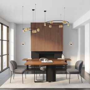 DK5060-BK+SG Бра ORBIT, IP20, 3000К, LED, 10 Вт, черный + сатинированное золото, алюминий в Заречном - zarechnyy.mebel24.online | фото 6