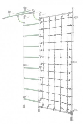 Дополнительная стойка к пристенному ДСК Pastel с сеткой для лазания, цв. белый в Заречном - zarechnyy.mebel24.online | фото