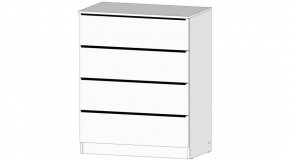 ЭЛЕГАНТ Комод 4 ящика (белый) в Заречном - zarechnyy.mebel24.online | фото