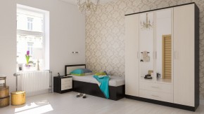 Фиеста Кровать 0900, цвет венге/дуб лоредо, ШхГхВ 93,5х203,5х80 см., сп.м. 900х2000 мм., без матраса, основание есть в Заречном - zarechnyy.mebel24.online | фото 5