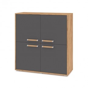 ФЛОРИДА Ф43 Комод (дуб золотой/графит) в Заречном - zarechnyy.mebel24.online | фото
