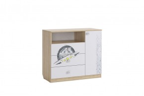 ФОРСАЖ Комод (сонома/белый) в Заречном - zarechnyy.mebel24.online | фото