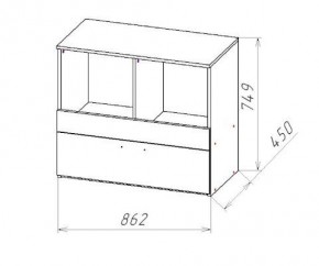 ГЕОМЕТРИЯ ГМТ.08 комод в Заречном - zarechnyy.mebel24.online | фото 2