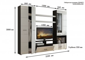 Гостиная Альфа МДФ (Венге/Белый глянец) в Заречном - zarechnyy.mebel24.online | фото 3