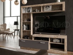 АНГАРА Гостиная (модульная) Графит/дуб юкон в Заречном - zarechnyy.mebel24.online | фото 2