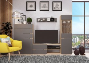 Гостиная АНТАЛИЯ (модульная) Сонома/Графит софт в Заречном - zarechnyy.mebel24.online | фото 14
