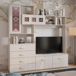 Гостиная Белла (модульная) ясень белый в Заречном - zarechnyy.mebel24.online | фото 15