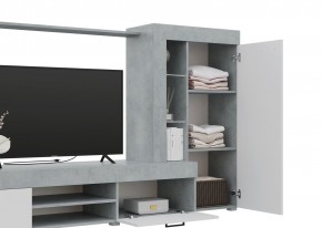 Гостиная Дельта (Бетон/Белый) в Заречном - zarechnyy.mebel24.online | фото 3