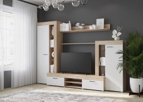Гостиная Дельта (Сонома/Белый) в Заречном - zarechnyy.mebel24.online | фото 3
