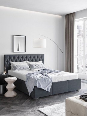 Интерьерная Кровать Октавия Серый 1600х2000 в Заречном - zarechnyy.mebel24.online | фото
