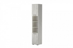 ИТАЛИЯ П-400 Пенал 2дв. (дуб крафт белый) в Заречном - zarechnyy.mebel24.online | фото 2