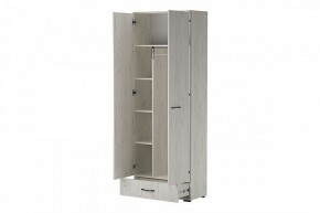 ИТАЛИЯ ШК1Я-800 Шкаф 2дв, 1ящ (дуб крафт белый) в Заречном - zarechnyy.mebel24.online | фото 2