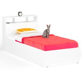 Камелия Кровать 0900, цвет белый, ШхГхВ 93,5х217х78,2 см., сп.м. 900х2000 мм., без матраса, основание есть в Заречном - zarechnyy.mebel24.online | фото 1