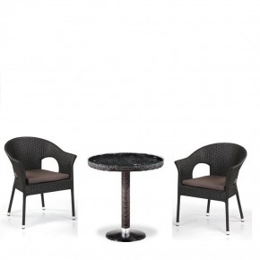 Кофейны комплект плетеной мебели T601/Y79A-W53 Brown (2+1) в Заречном - zarechnyy.mebel24.online | фото 1