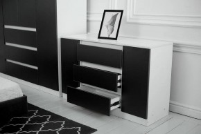 Комод 1200 Парус (Белый/Графит) в Заречном - zarechnyy.mebel24.online | фото 3