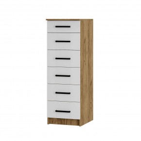 Комод Евро КМ-04 (крафт/белый) в Заречном - zarechnyy.mebel24.online | фото