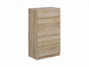 Комод КАСТОР с пятью ящиками, цвет Дуб Сонома в Заречном - zarechnyy.mebel24.online | фото