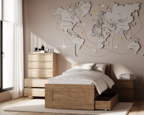 Комод КАСТОР с пятью ящиками, цвет Дуб Сонома в Заречном - zarechnyy.mebel24.online | фото 3