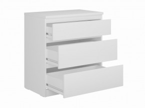 Комод КАСТОР с тремя ящиками, цвет белый в Заречном - zarechnyy.mebel24.online | фото 2
