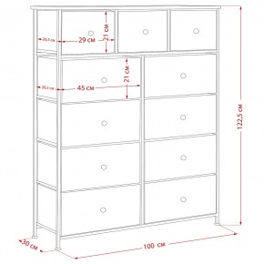 Комод Leset Линкс 11 ящиков (МДФ) в Заречном - zarechnyy.mebel24.online | фото 12